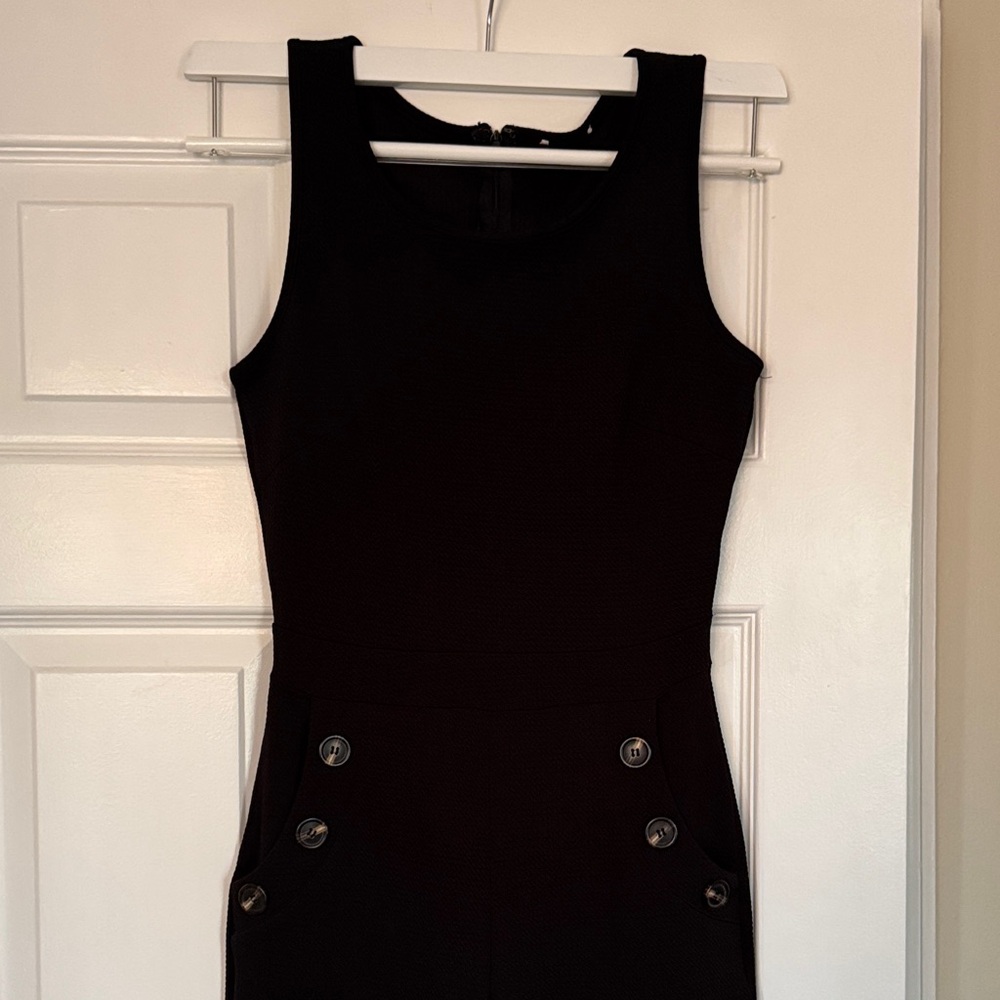 Chic Black Sleeveless Jumpsuit Size Small